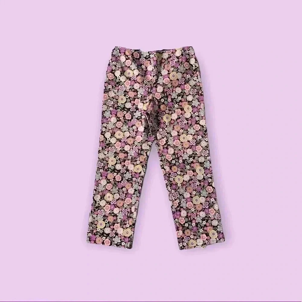 Muse floral high waist pants - Picture 1 of 9